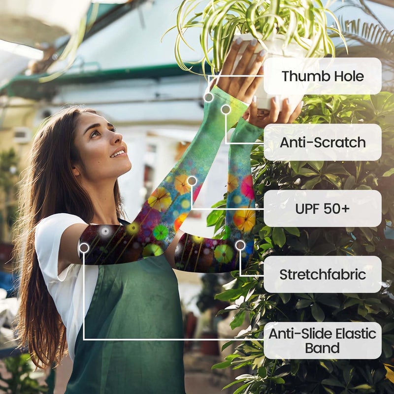 YPHCDO Store Gardening Sleeves for Women Farm Sun Protection Thorn Proof Cooling Arm Sleeves to Cover Arms for Garden Sports - Image 3